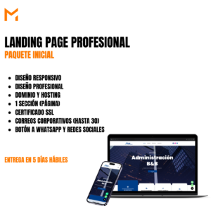 LANDING PAGE (PÁGINA WEB INICIAL)